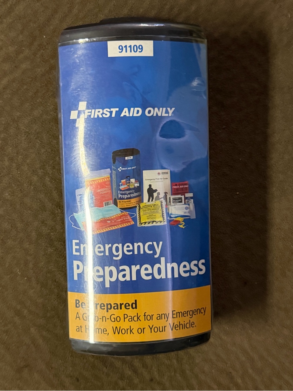 First Aid Only Emergency Preparedness Go‑Pack - Blue & Yellow